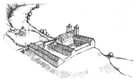 Sazavsky klaster v polovine 12. stol.