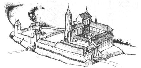 Sazavsky klaster v polovine 14. stol.